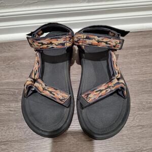 Teva Mens Hurricane XLT2 Sandals Size 10 Black Mesh Sport Outdoor Hiking